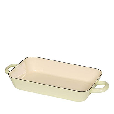 Riess - Bratpfanne - Auflaufform - Ofenform - Emaille - gelb - 29 x 18 cm im Sale